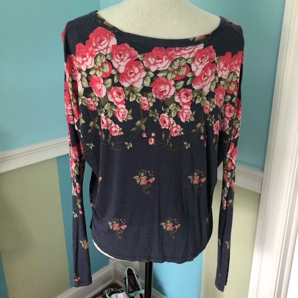 Free People Soft Floral Top - Picture 2 of 6